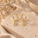 Equestrian Jewelry creolen Lili met klein hoefijzertje als hanger, in zilver en goud