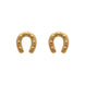 Equestrian Jewelry oorbellen Cary: kleine, eenvoudige hoefijzer-oorknopjes in zilver of goud