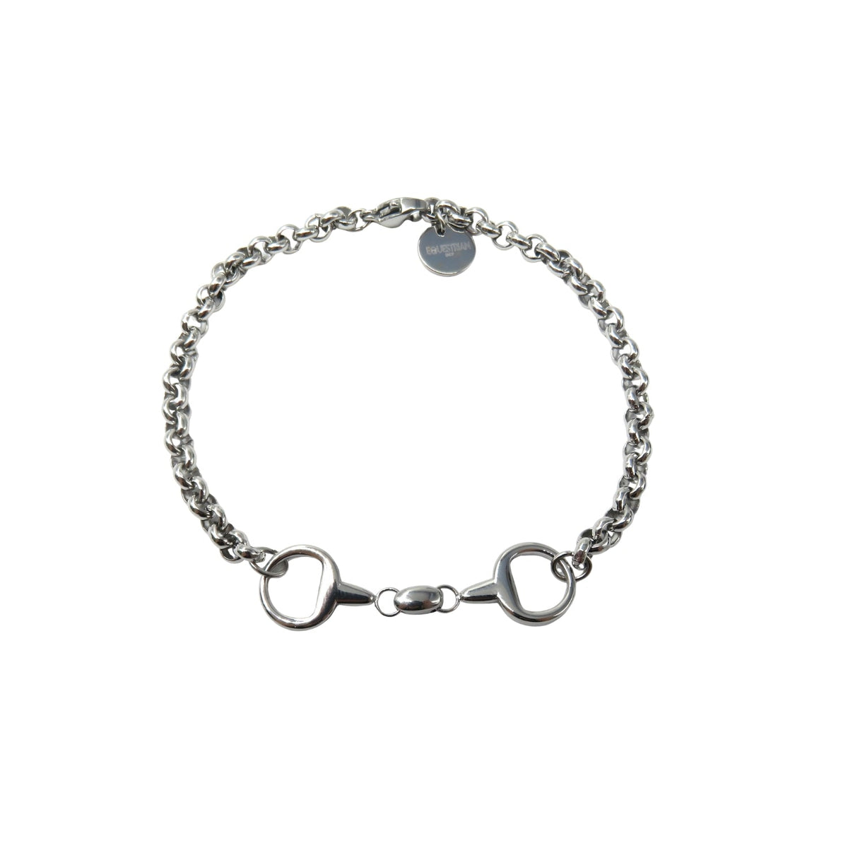 Equestrian Jewelry armband Twice: schakelketting met grove schakels en een dubbel gebroken bit