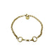 Equestrian Jewelry armband Twice: schakelketting met grove schakels en een dubbel gebroken bit