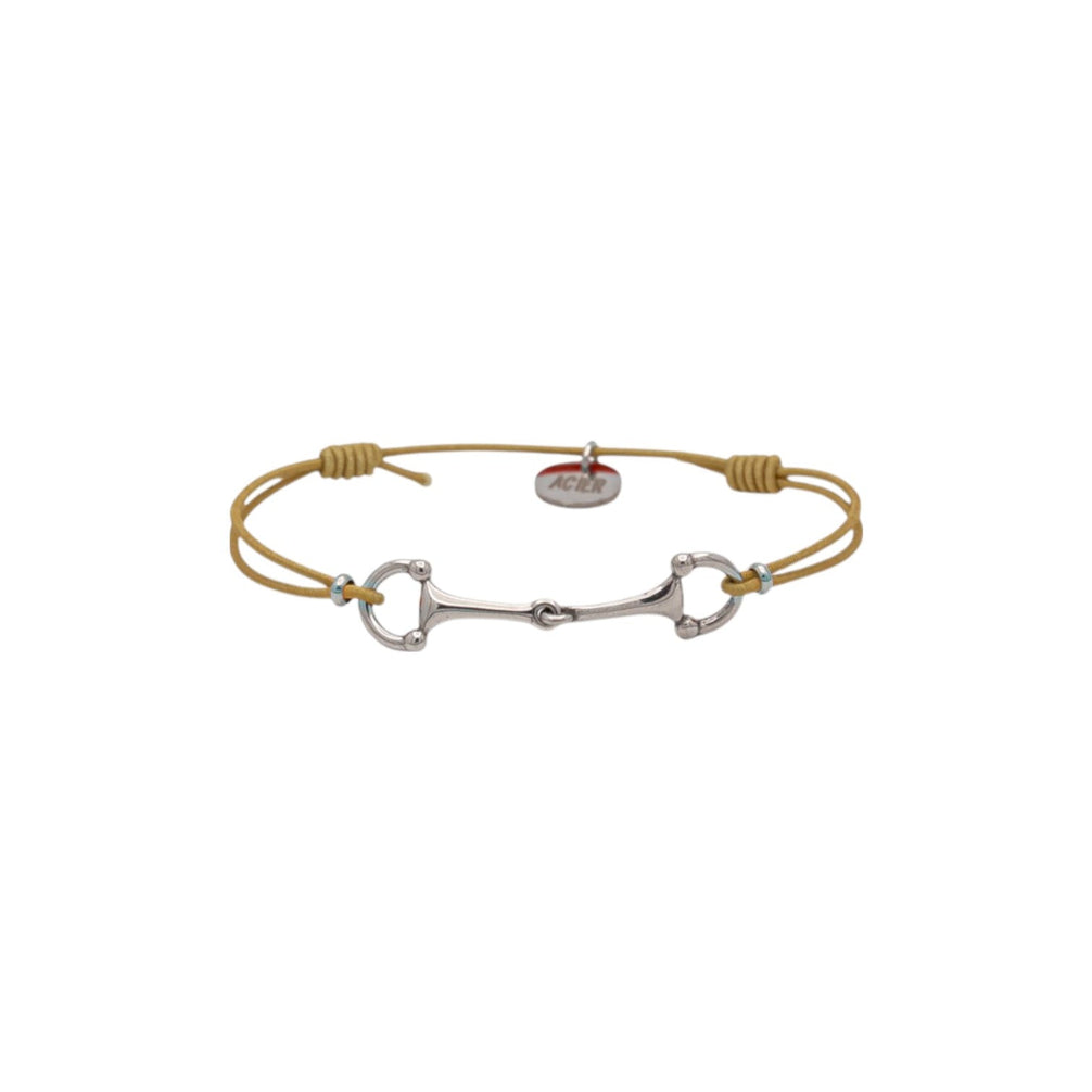 Equestrian Jewelry armband Lana: dun elastisch koordje met een fijne bit in goud of zilver