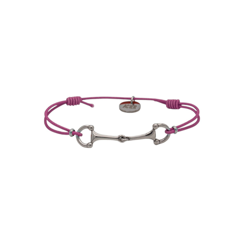 Equestrian Jewelry armband Lana: dun elastisch koordje met een fijne bit in goud of zilver