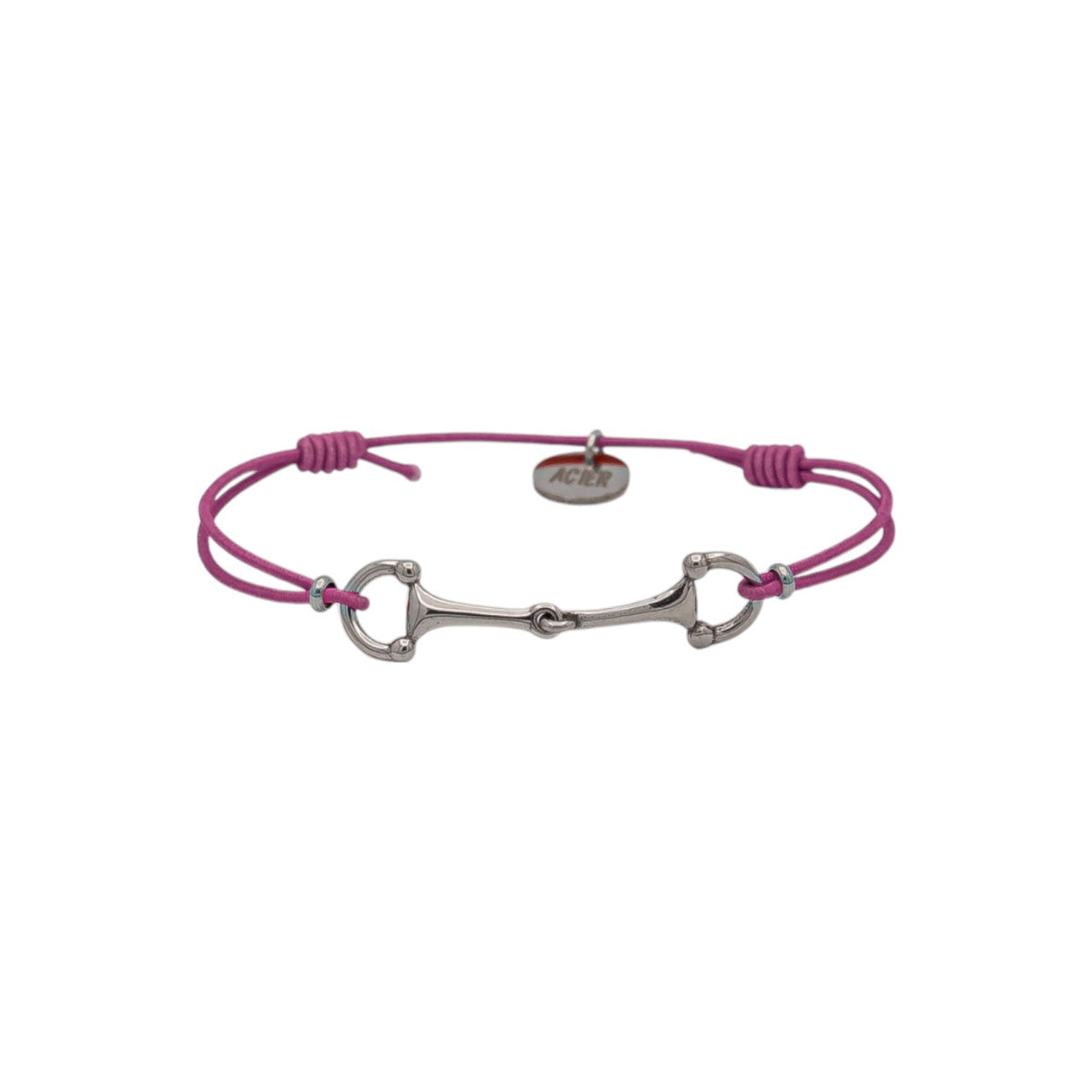 Equestrian Jewelry armband Lana: dun elastisch koordje met een fijne bit in goud of zilver