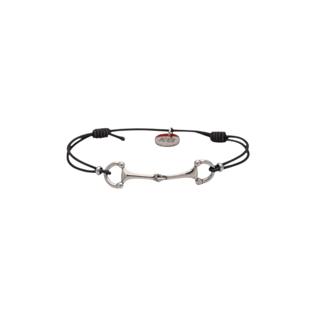 Equestrian Jewelry armband Lana: dun elastisch koordje met een fijne bit in goud of zilver