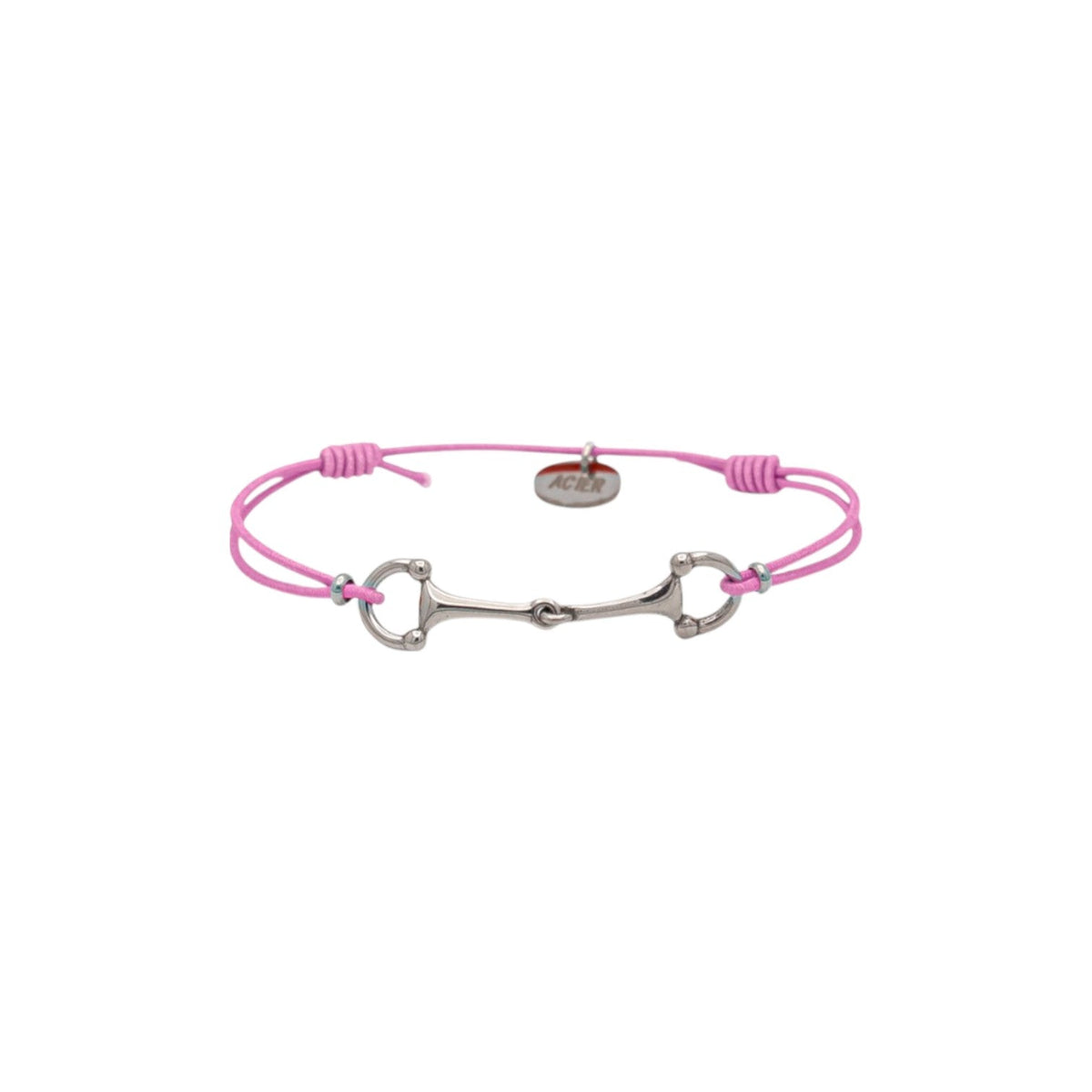 Equestrian Jewelry armband Lana: dun elastisch koordje met een fijne bit in goud of zilver