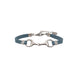 Equestrian Jewelry armband Lilo: bandje in suède-look met een bit in goud of zilver