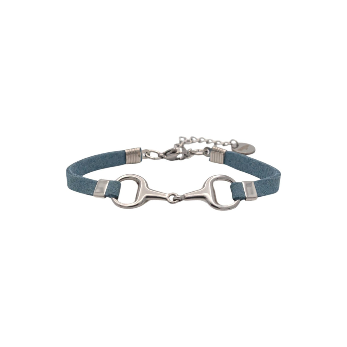 Equestrian Jewelry armband Lilo: bandje in suède-look met een bit in goud of zilver