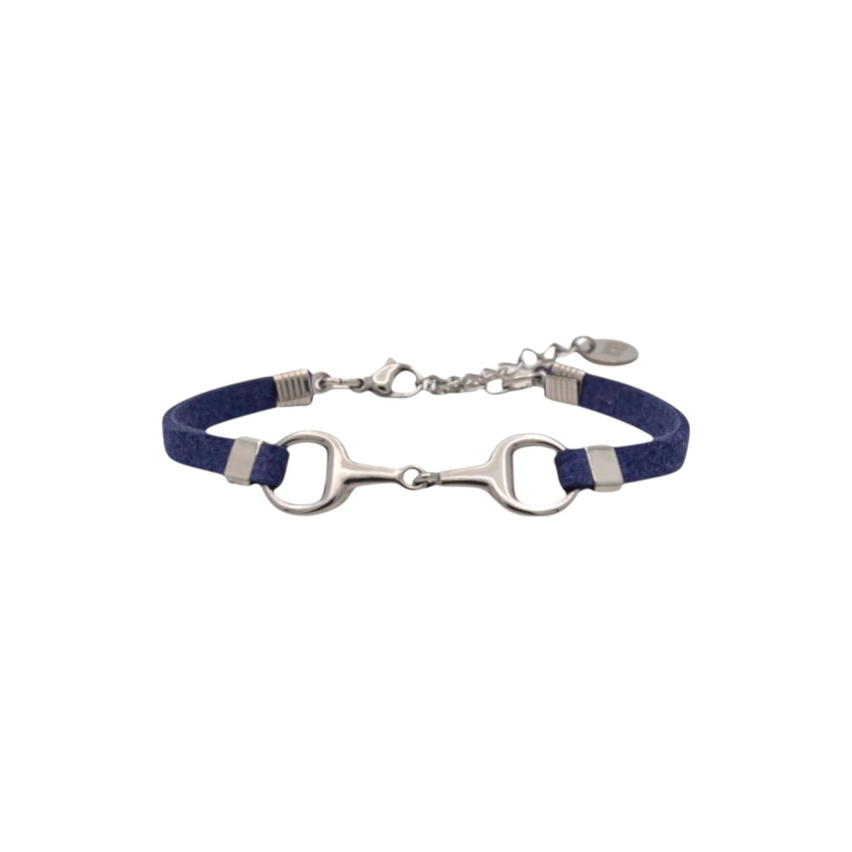 Equestrian Jewelry armband Lilo: bandje in suède-look met een bit in goud of zilver