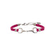Equestrian Jewelry armband Lilo: bandje in suède-look met een bit in goud of zilver