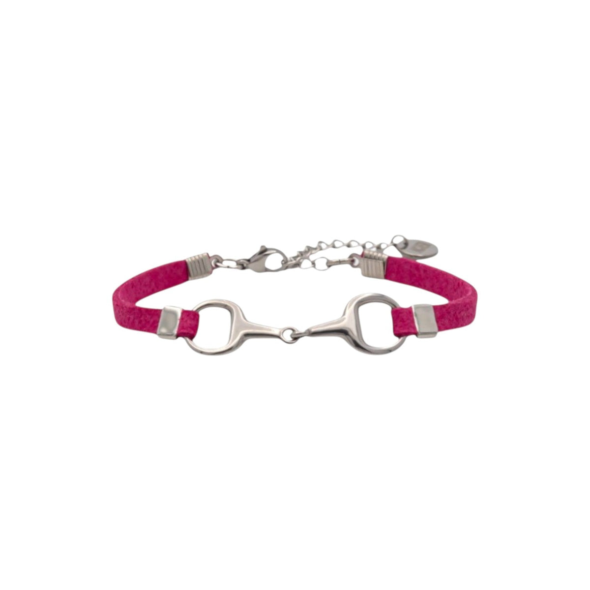 Equestrian Jewelry armband Lilo: bandje in suède-look met een bit in goud of zilver