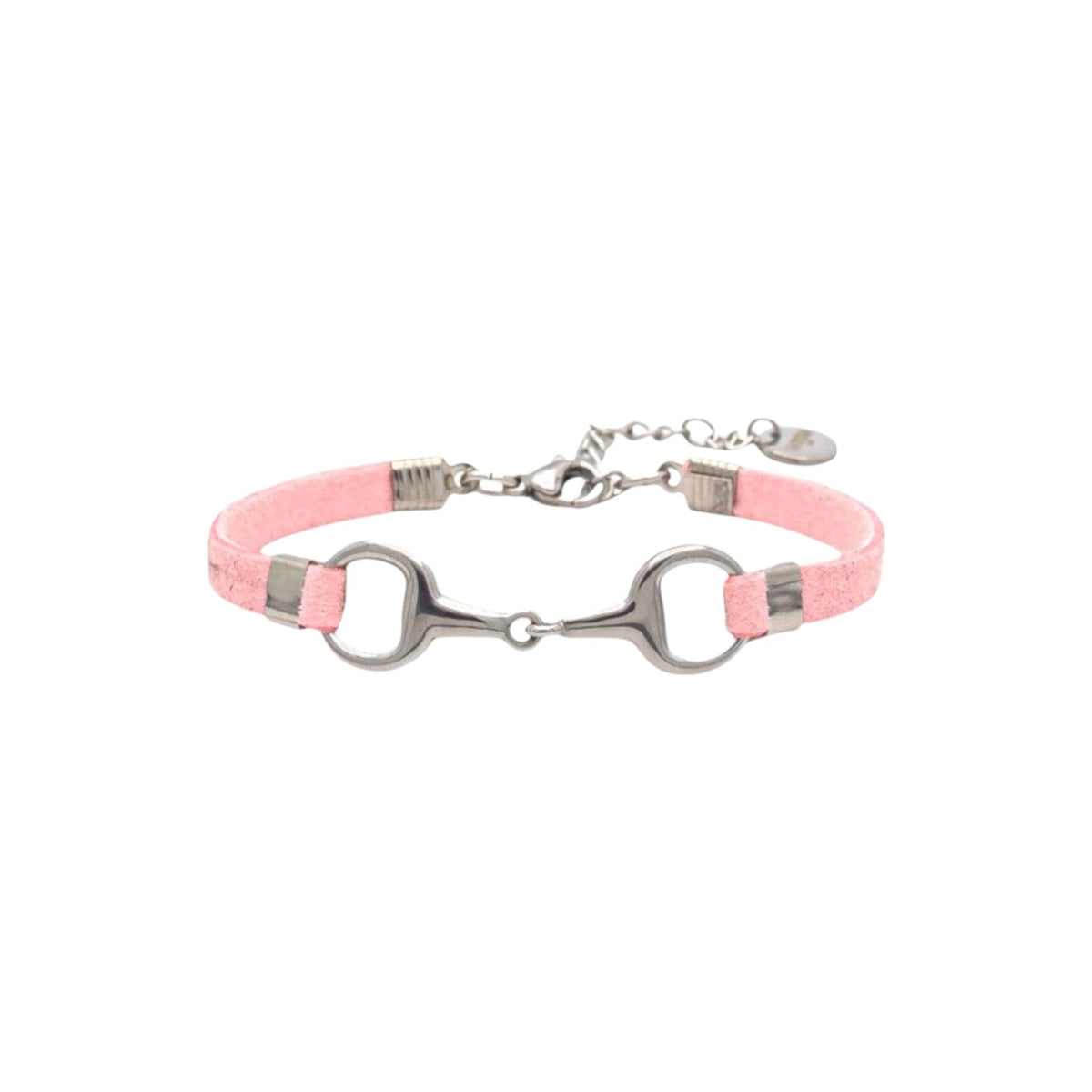Equestrian Jewelry armband Lilo: bandje in suède-look met een bit in goud of zilver