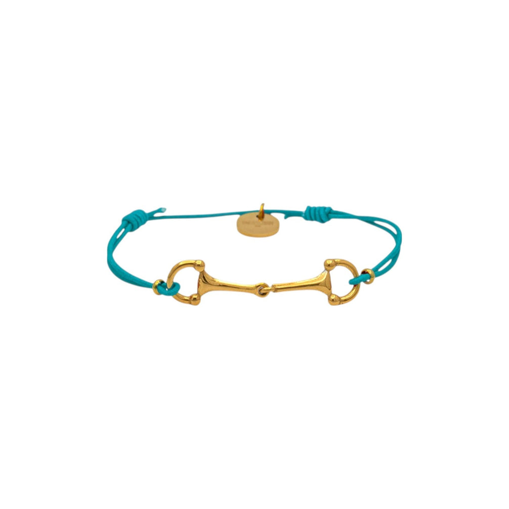 Equestrian Jewelry armband Lana: dun elastisch koordje met een fijne bit in goud of zilver