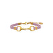 Equestrian Jewelry armband Lilo: bandje in suède-look met een bit in goud of zilver