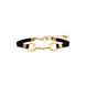 Equestrian Jewelry armband Lilo: bandje in suède-look met een bit in goud of zilver