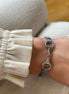 Equestrian Jewelry armband Lilo: bandje in suède-look met een bit in goud of zilver