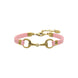 Equestrian Jewelry armband Lilo: bandje in suède-look met een bit in goud of zilver