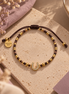 Equestrian Jewelry armband Summer met gekleurde kraaltjes, gouden details en een hoefijzer met strass-steentjes