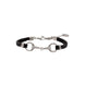 Equestrian Jewelry armband Lilo: bandje in suède-look met een bit in goud of zilver
