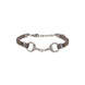 Equestrian Jewelry armband Lilo: bandje in suède-look met een bit in goud of zilver