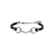 Equestrian Jewelry armband Lilo: bandje in suède-look met een bit in goud of zilver