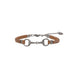 Equestrian Jewelry armband Lilo: bandje in suède-look met een bit in goud of zilver