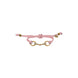 Equestrian Jewelry armband Sam: satijnen koord met een bit bezet met strass-steentjes, in goud of zilver