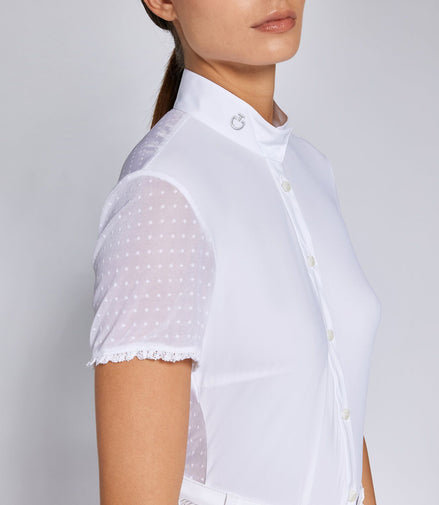 Cavalleria Toscana Competition Shirt Short Sleeves Polka Dot