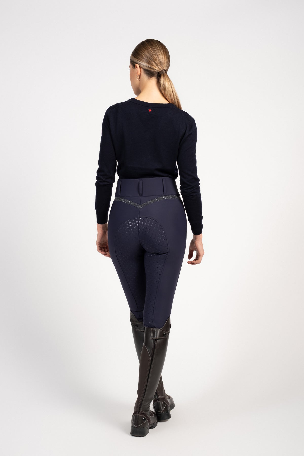Pantalon d'équitation Vestrum Lab Cygnus Full Grip taille haute Femme