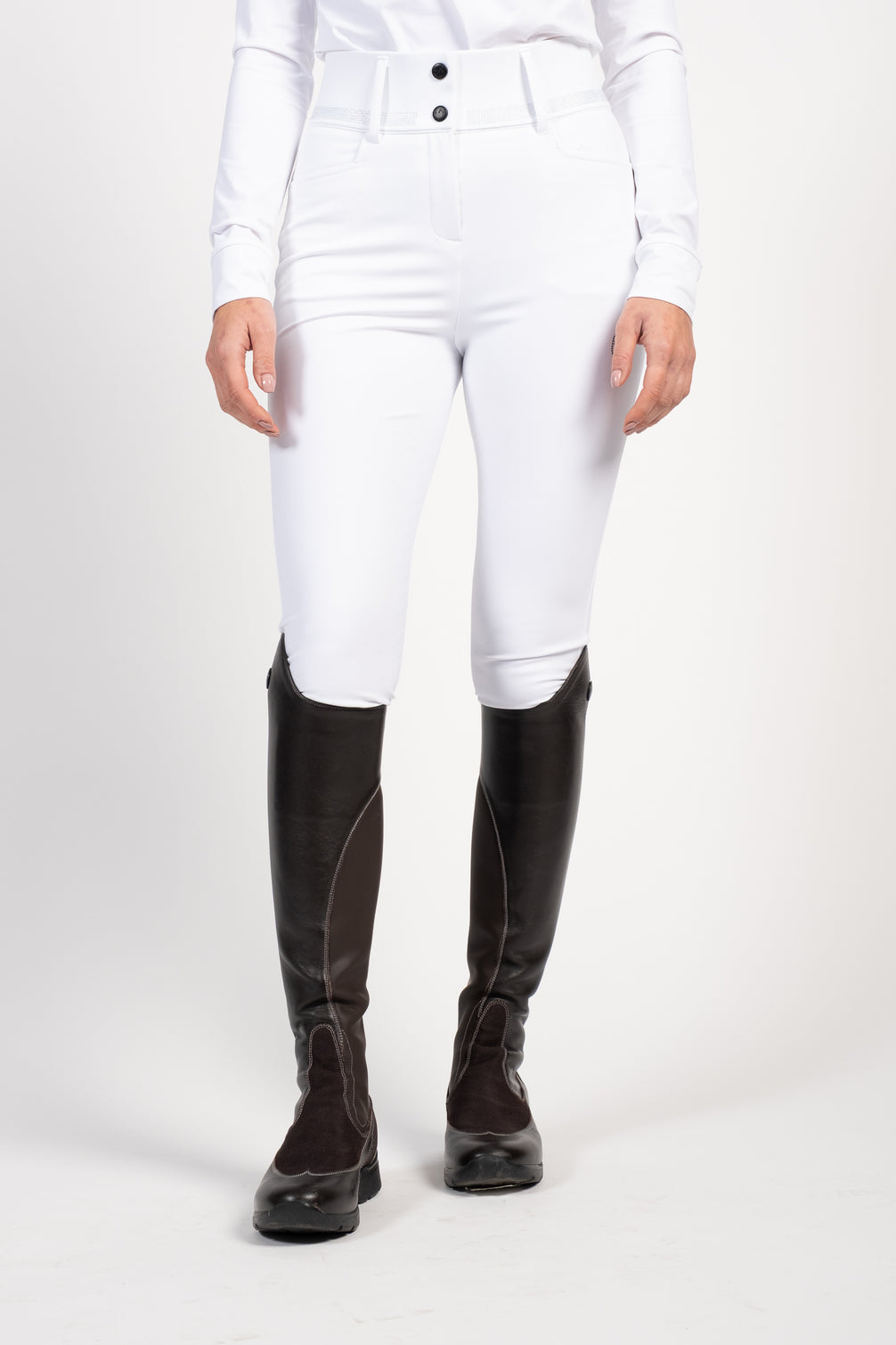 Pantalon d'équitation Vestrum Lab Libra Studs Full Grip taille haute Femme