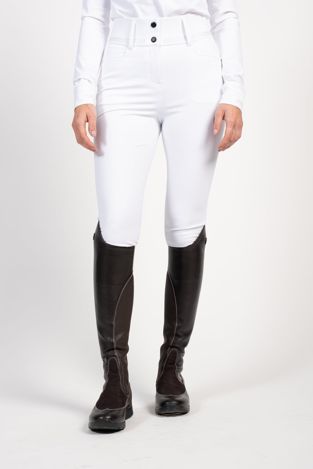 Pantalon d'équitation Vestrum Lab Libra Studs Full Grip taille haute Femme