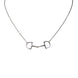 Equestrian Jewelry ketting Oly met hanger geïnspireerd op het Verdun-bit, in zilver en goud