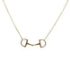 Equestrian Jewelry ketting Oly met hanger geïnspireerd op het Verdun-bit, in zilver en goud