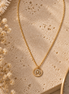 Equestrian Jewelry ketting Yumi met ronde hanger, hoefijzer met strass-steentjes en sterretje, in zilver en goud