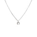 Equestrian Jewelry ketting Lola: fijne ketting met hoefijzerhanger bezet met zirkonia, in goud of zilver