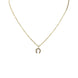Equestrian Jewelry ketting Lola: fijne ketting met hoefijzerhanger bezet met zirkonia, in goud of zilver