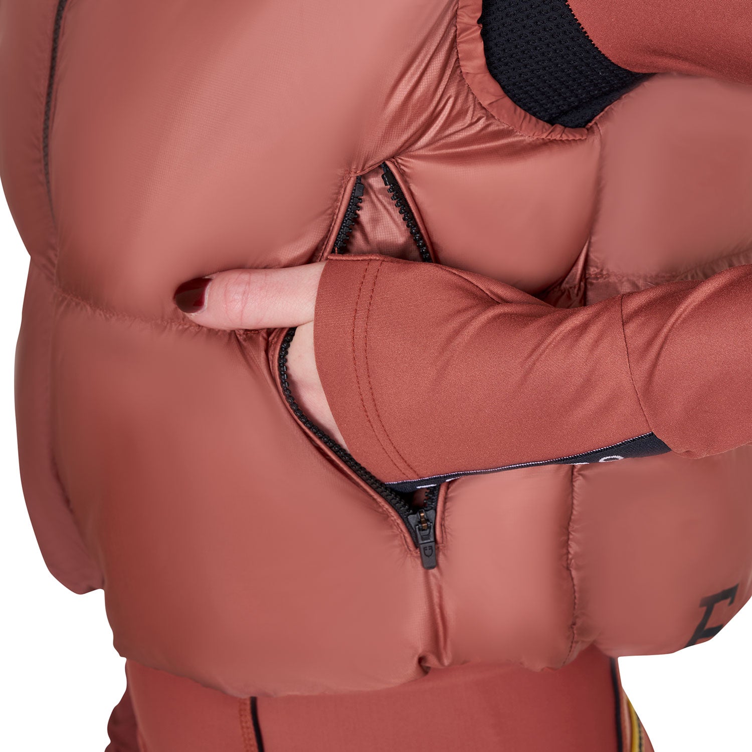 Equestro Cropped Nylon Rip Stop Vest Dames