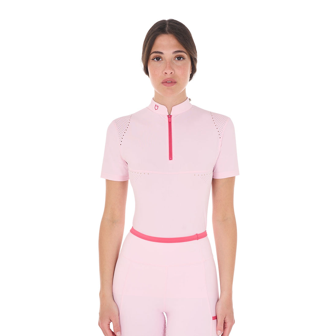 Equestro Dames Training Polo Contrast