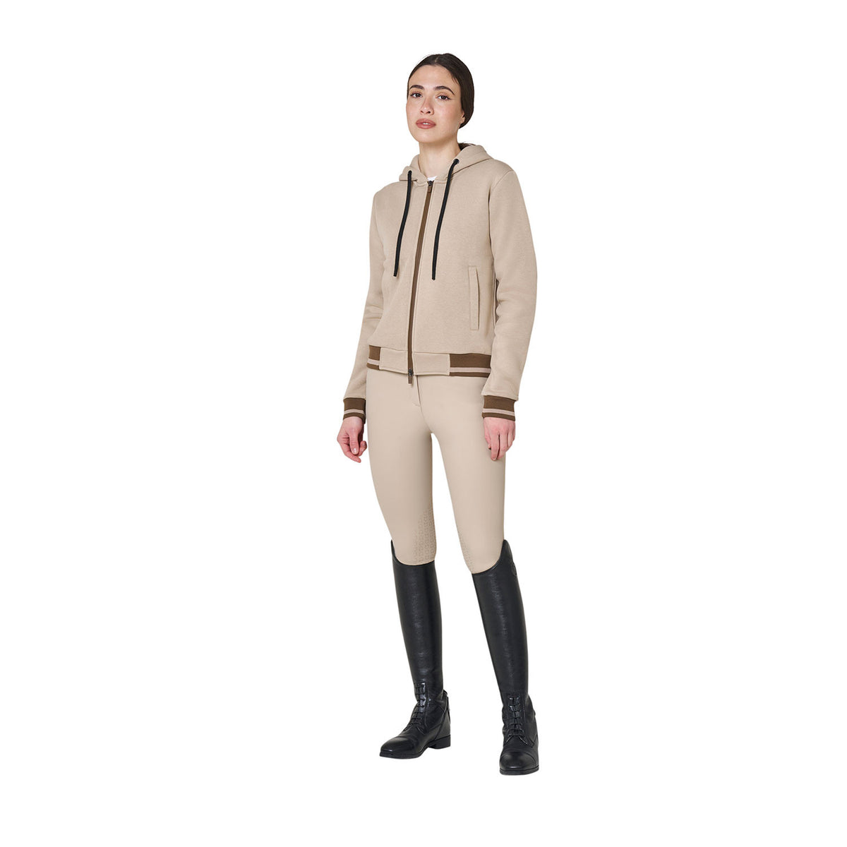 Sweat à Capuche Zippé Femme Equestro