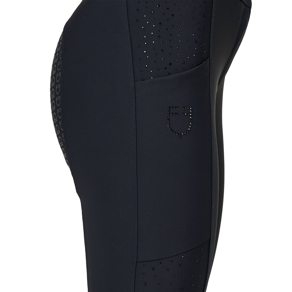 Pantalon d'équitation Equestro taille haute Full Grip strass Femme