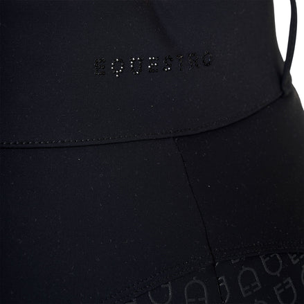 Equestro High Waist Full Grip Rhinestone Women's Riding Breeches