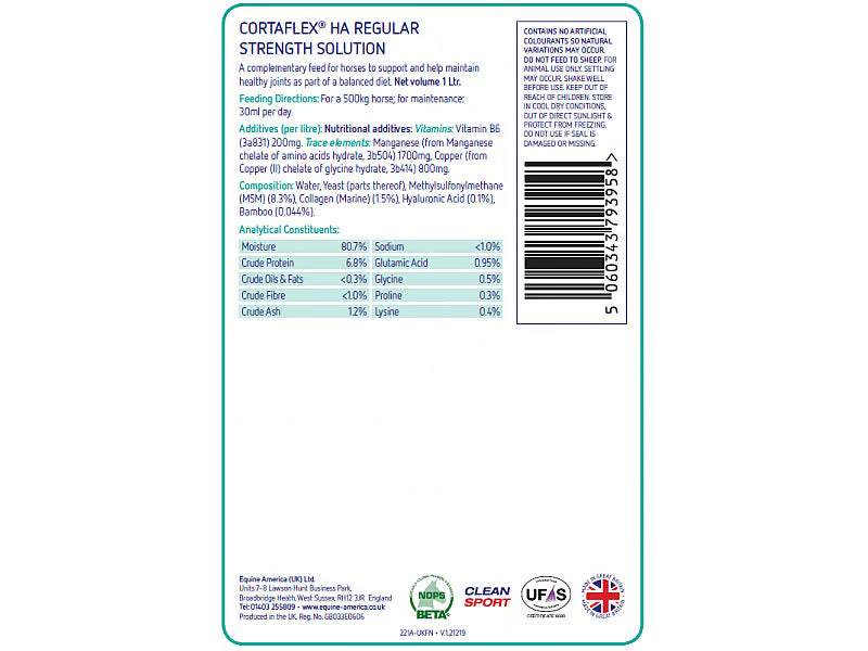 Equine America Cortaflex Regular Solution – detailfoto 3