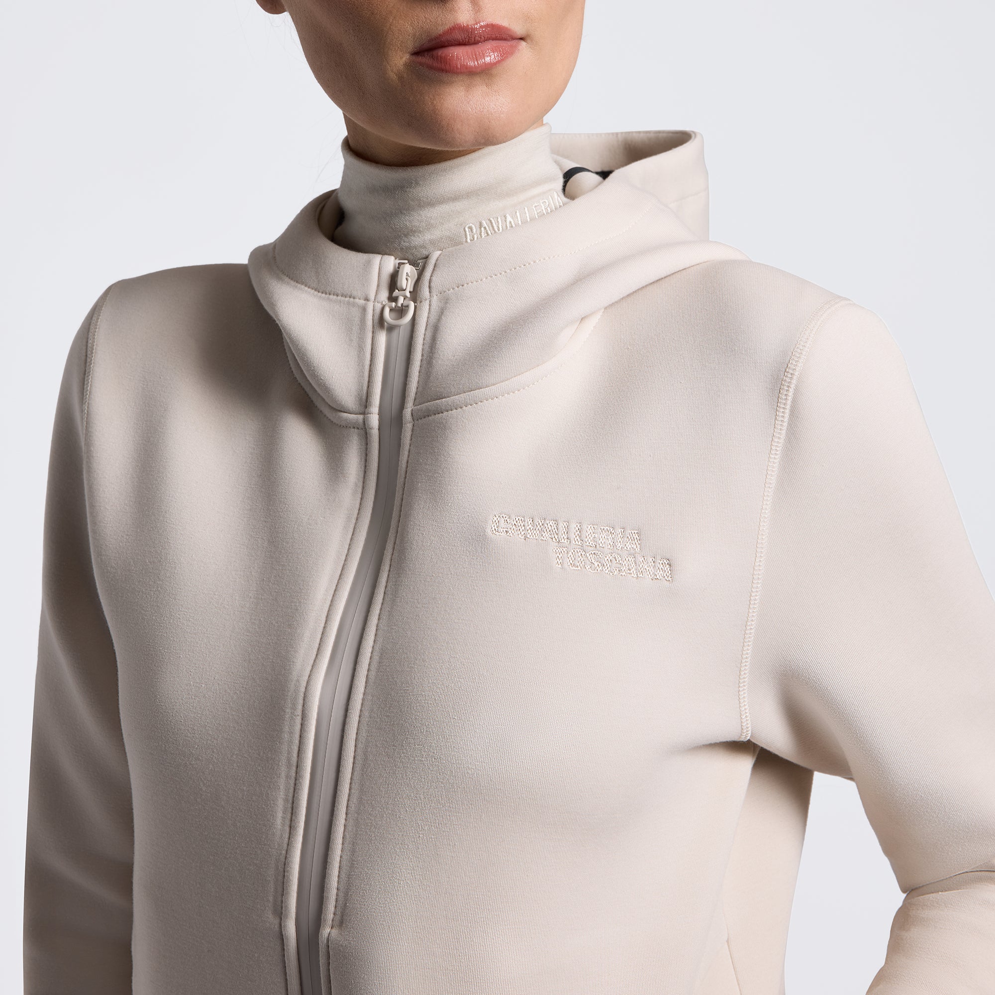 Cavalleria Toscana Technical Zip-Up Hoodie Dames