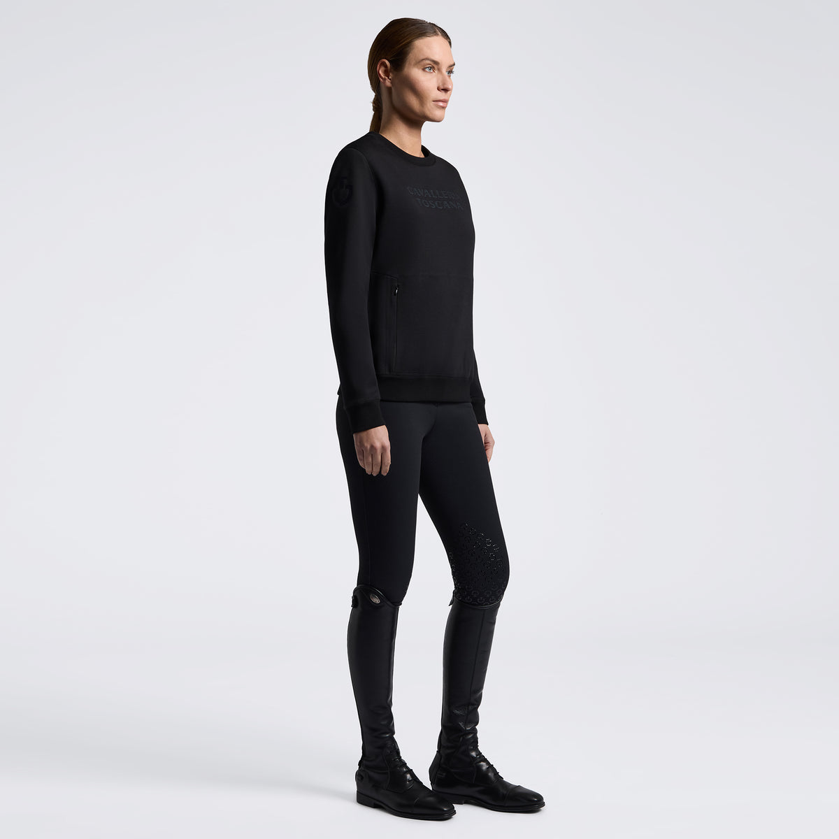 Cavalleria Toscana Technical Crew Neck Sweater Dames