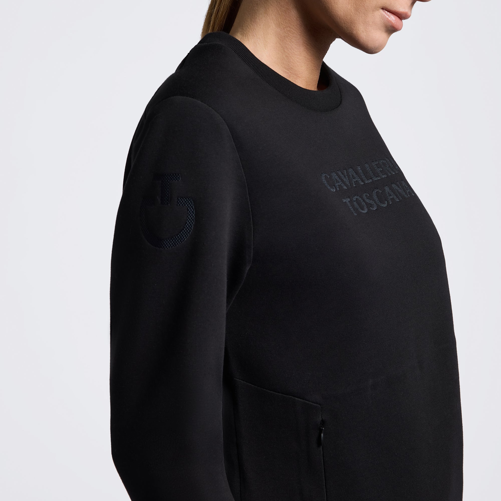 Cavalleria Toscana Technical Crew Neck Sweater Dames