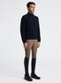 Cavalleria Toscane Heren Fleece Half Zip | Navy