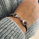 Equestrian Jewelry leren armband Fano met bit in zilver of goud, in verschillende leerkleuren