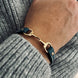 Equestrian Jewelry leren armband Fano met bit in zilver of goud, in verschillende leerkleuren