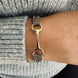 Equestrian Jewelry leren armband Fano met bit in zilver of goud, in verschillende leerkleuren