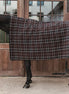 Kentucky Heavy Fleece Paardendeken Square Check Printing Brown