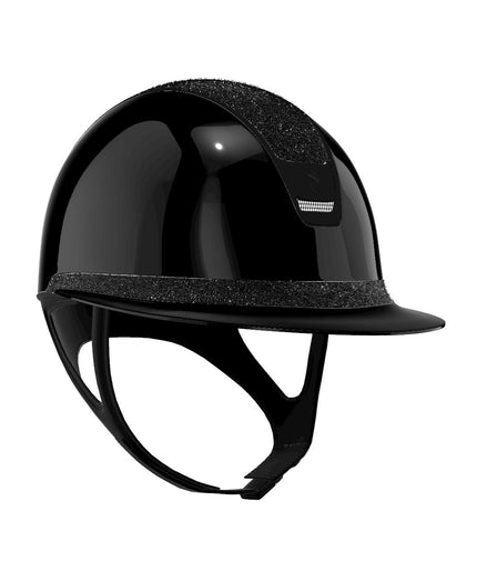 Samshield Miss Shield Glossy Black Crystal Fabric Matt Details M55